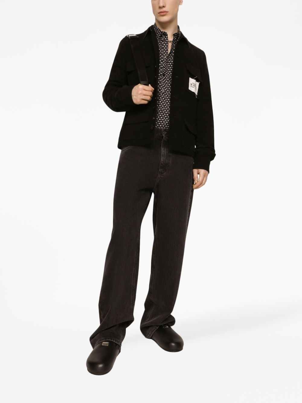 button-up stretch-cotton shirt - 2