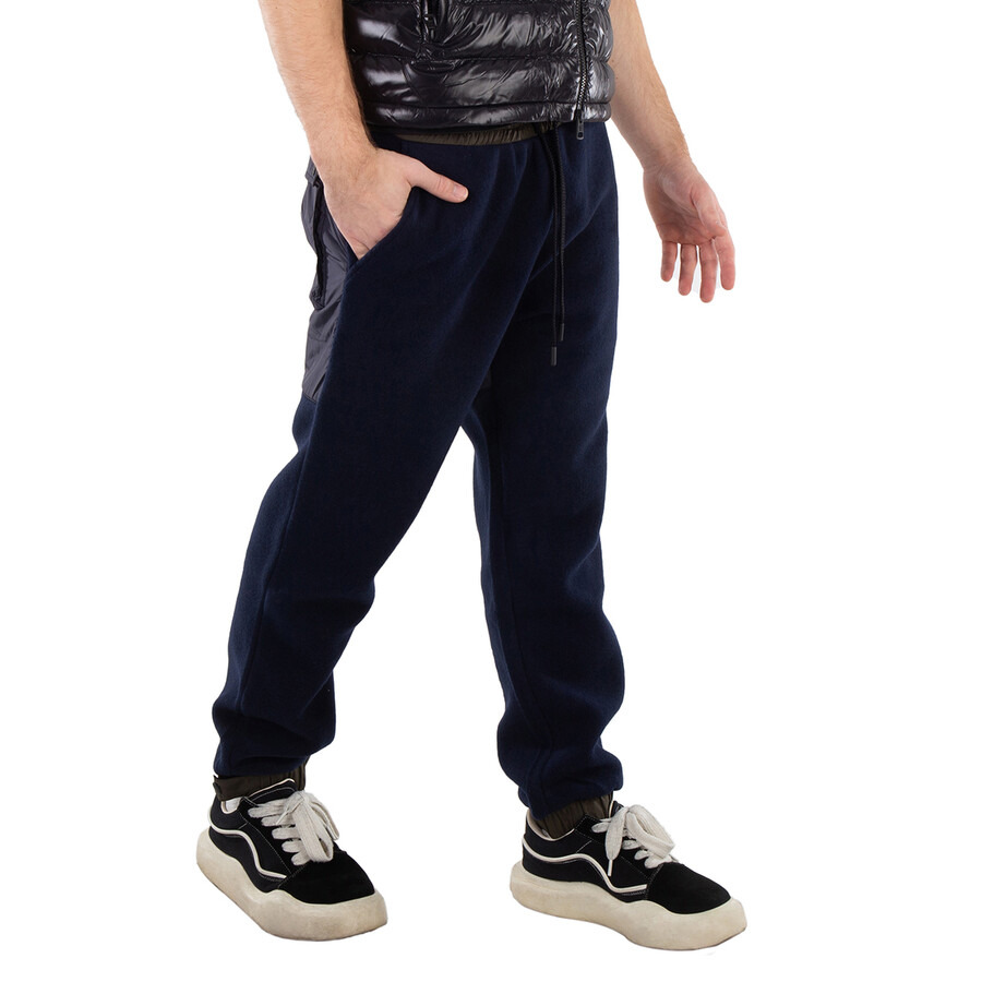 Moncler Grenoble Fleece Track Pants In Dark Navy - 3