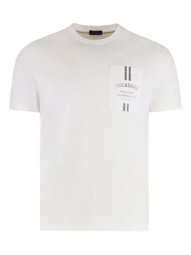 crew-neck pocket T-shirt 1