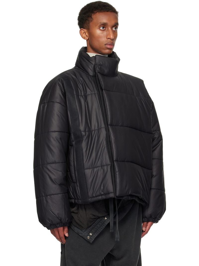Y/Project Black Velcro Puffer Jacket outlook
