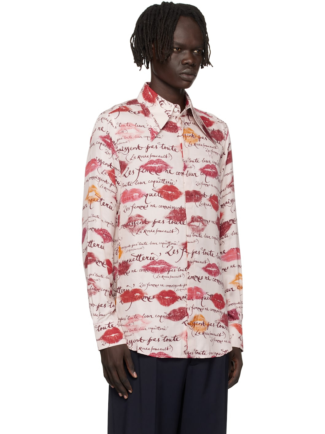 Pink Violin Tuxedo Shirt - 2