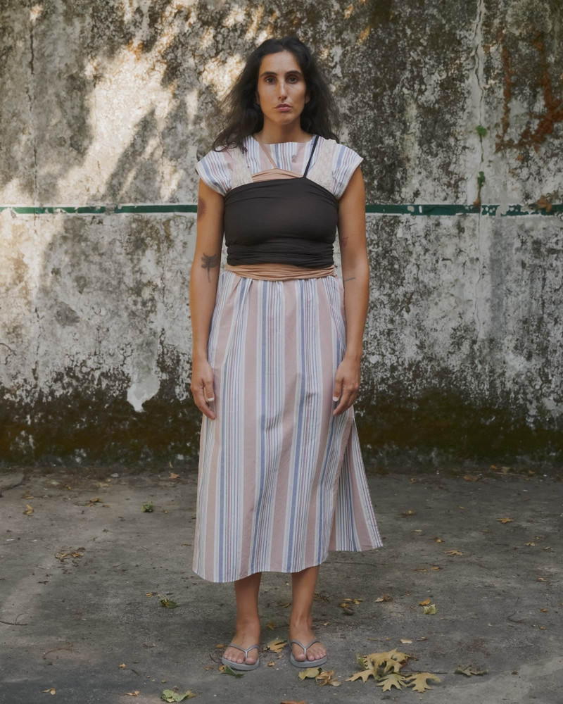 Stave Sleeveless Dress - Organic Cotton Poplin 9