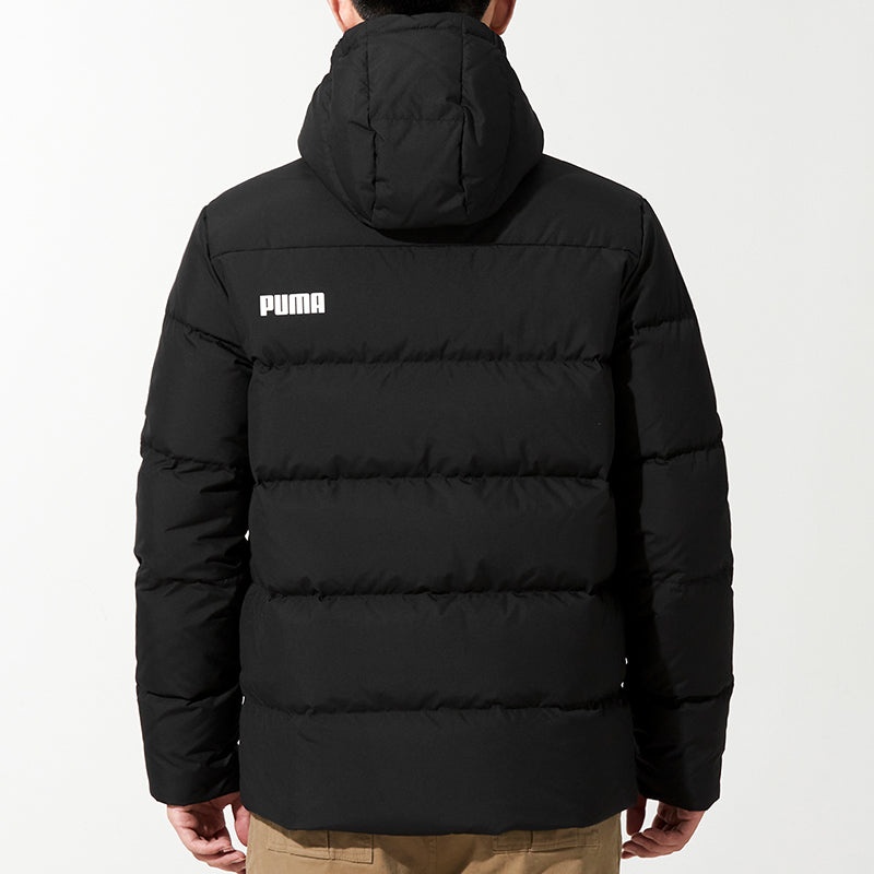 PUMA Logo Down Jacket 'Black' 534936-01 - 4
