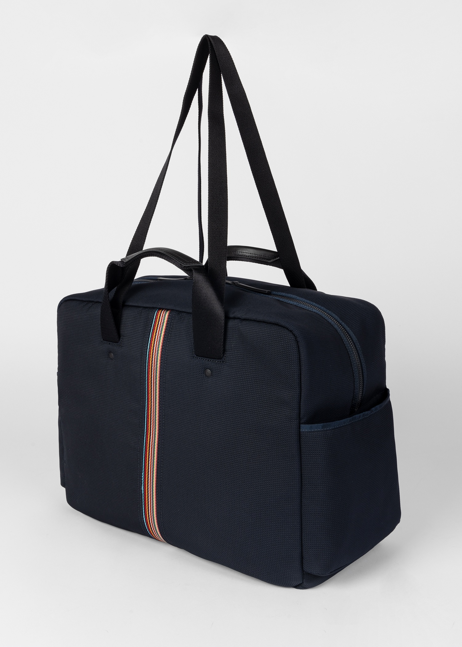 Navy Canvas 'Signature Stripe' Holdall - 7