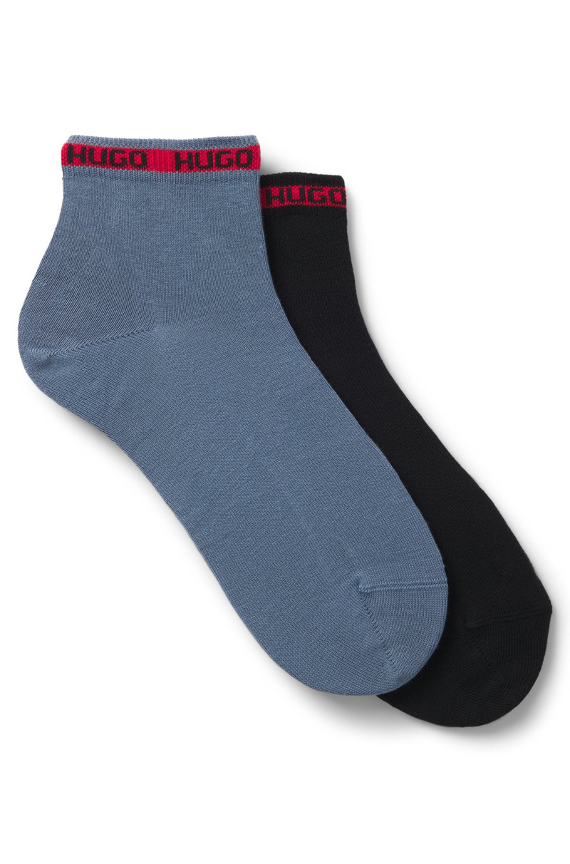 TWO-PACK OF LOGO-TAPE SOCKS IN A SHORT LENGTH 1