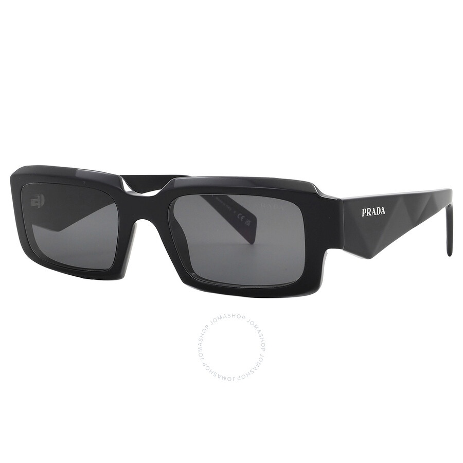 Prada Dark Grey Rectangular Men's Sunglasses PR 27ZS 16K08Z 54 - 2