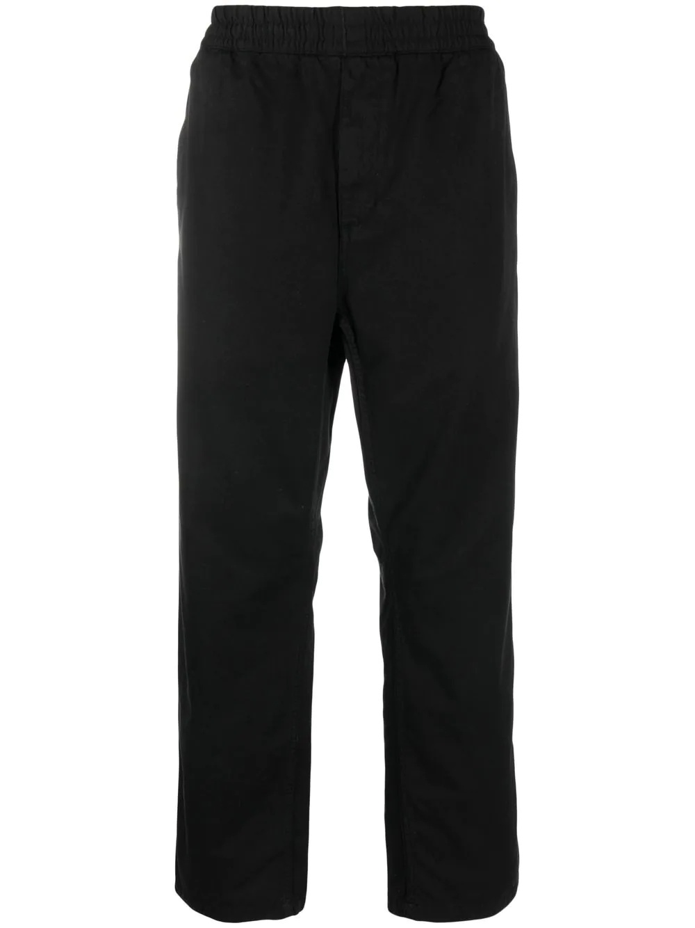 rear logo-patch trousers - 1