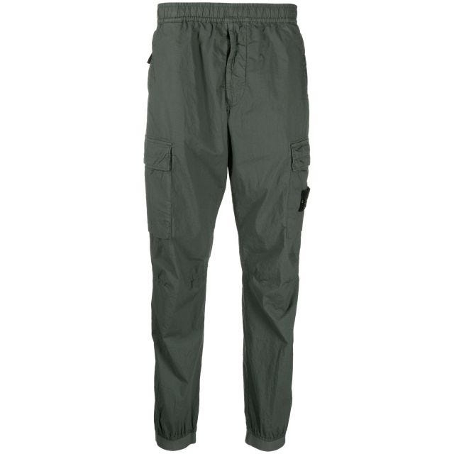 Gray pants with Compass appliqué - 1