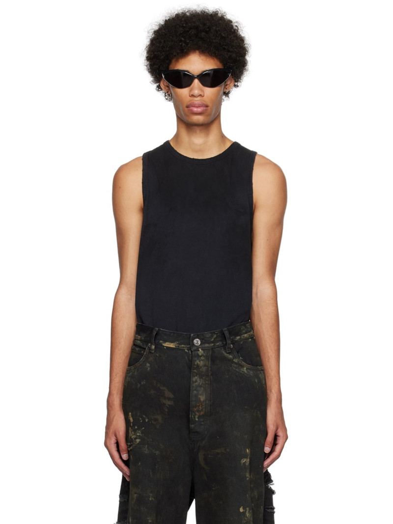 Black Outside Loop Tank Top 1
