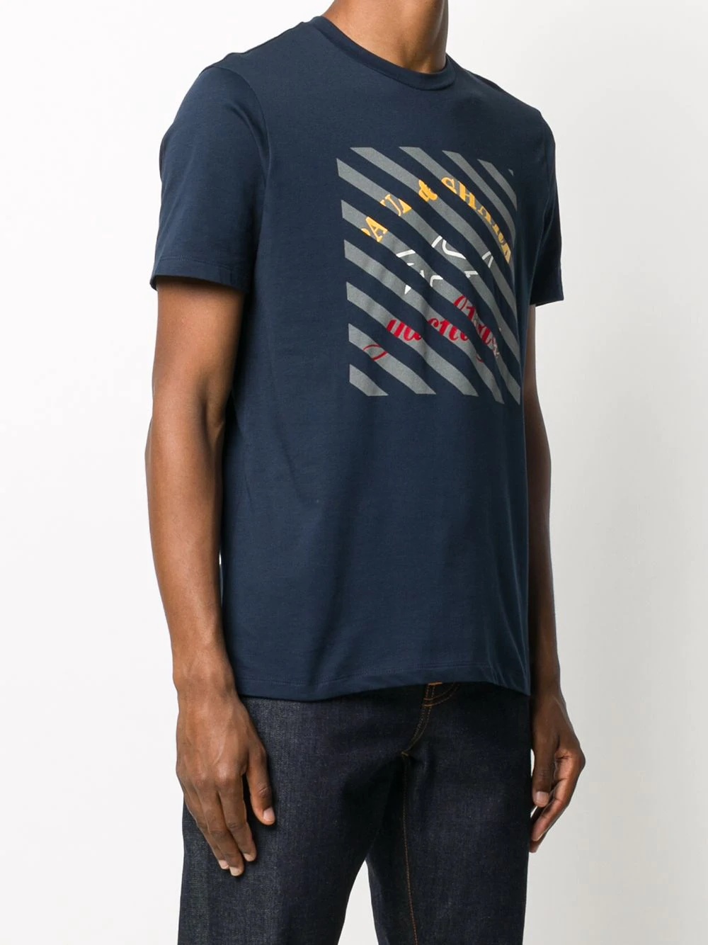 geometric-print cotton T-shirt - 3