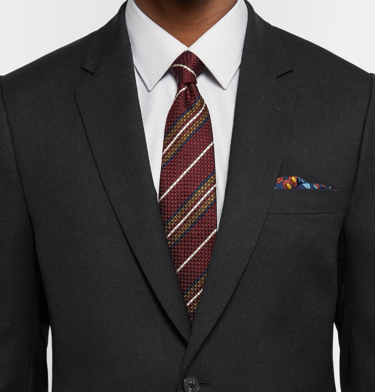 Grey A Suit To Travel In Soho Slim-Fit Wool Suit - 7