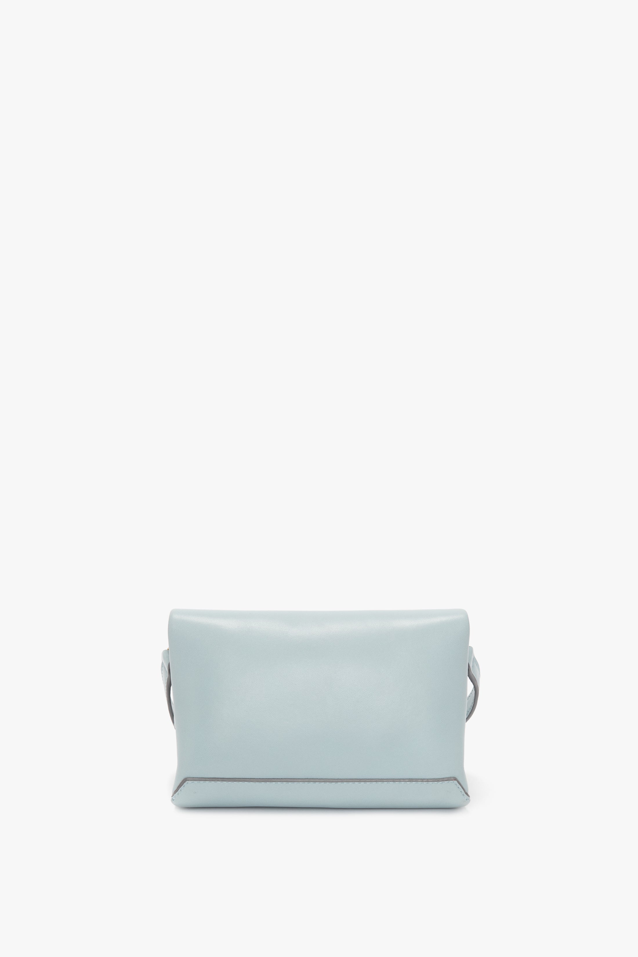 Mini Chain Pouch In Sky Leather - 4