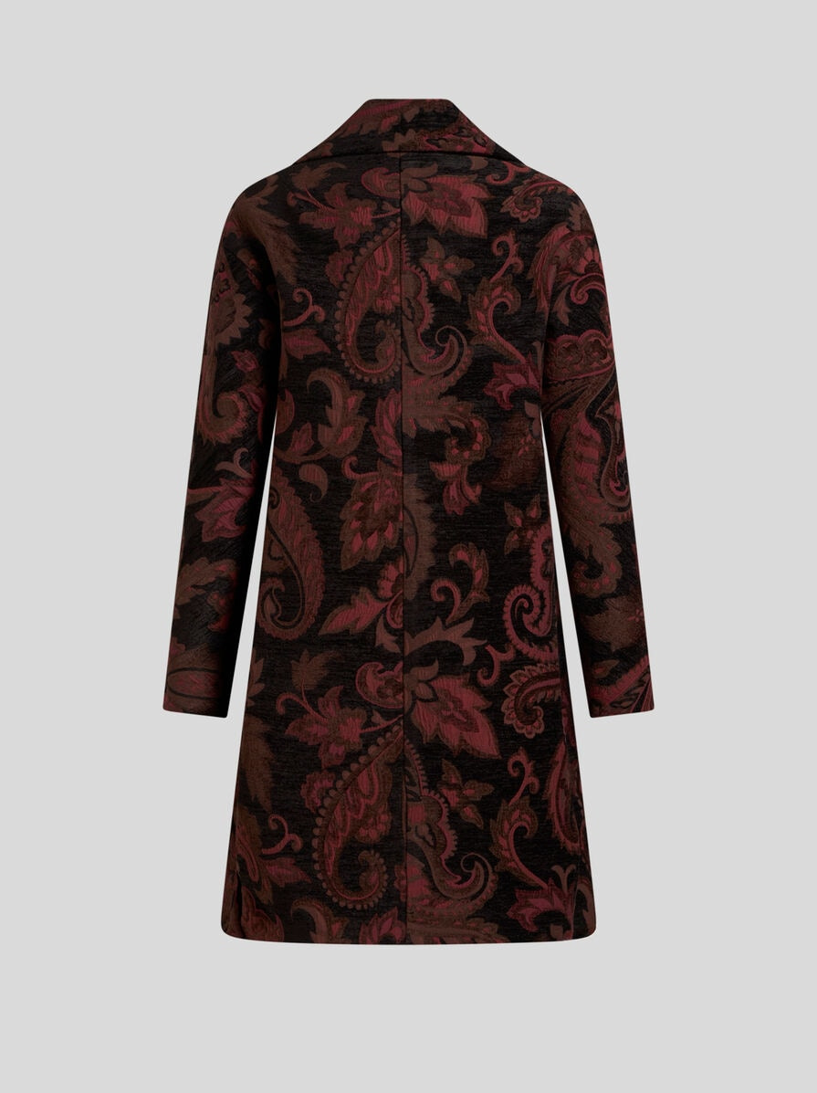 JACQUARD MIDI COAT - 6