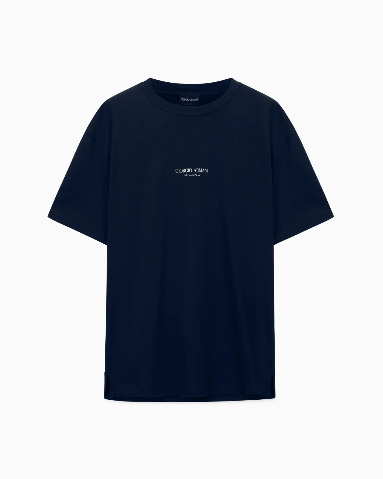 COTTON INTERLOCK CREW-NECK T-SHIRT - 1