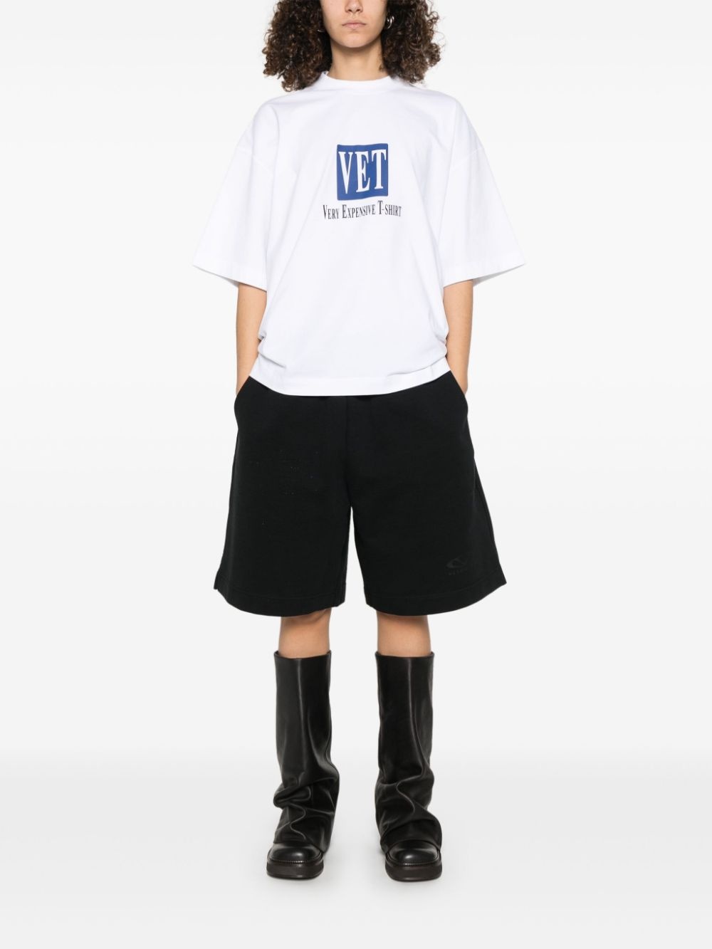 logo-print shorts - 3