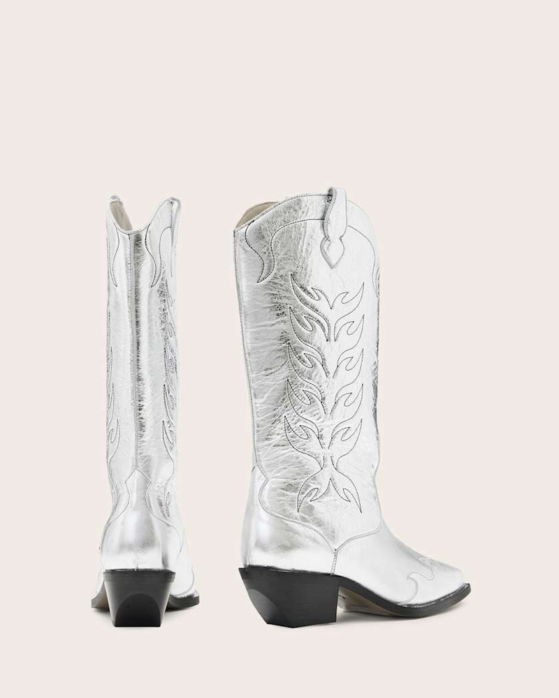 DOLLY WESTERN LEATHER BOOTS 7