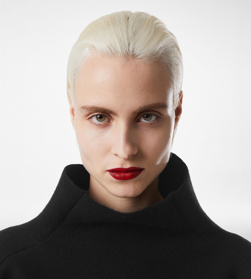 TOM FORD ULTRAFINE CASHMERE BLEND FUNNEL NECK SCULPTURAL T-SHIRT outlook