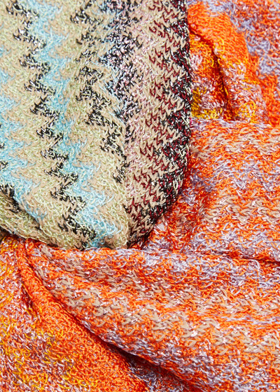 Missoni Zigzag-intarsia knitted headband outlook