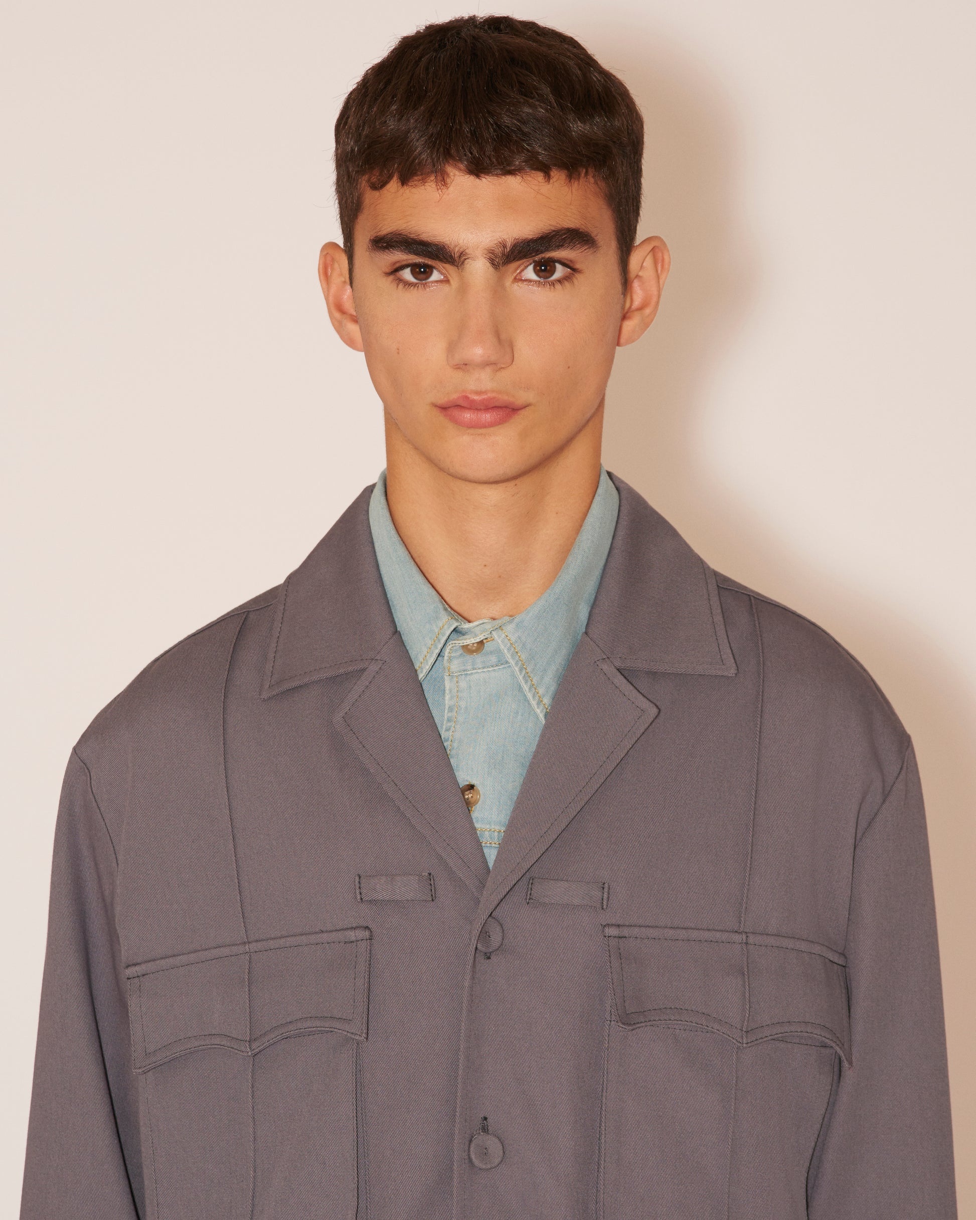 Pintucked Twill Shirt - 2