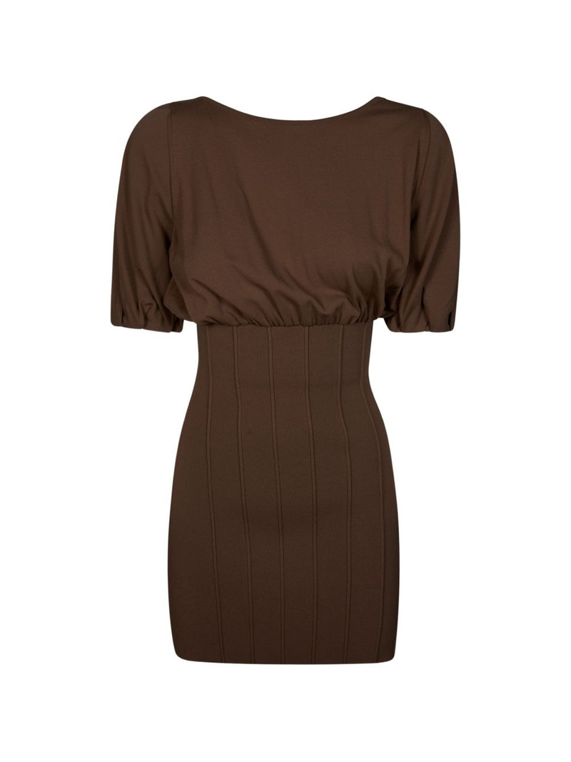 ribbed knitted mini dress 1