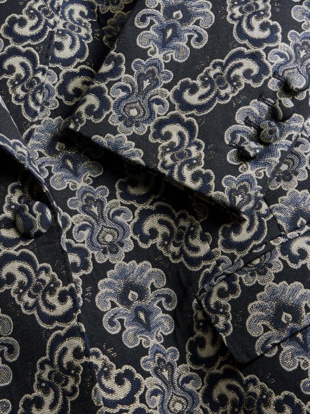 graphic-jacquard blazer - 5