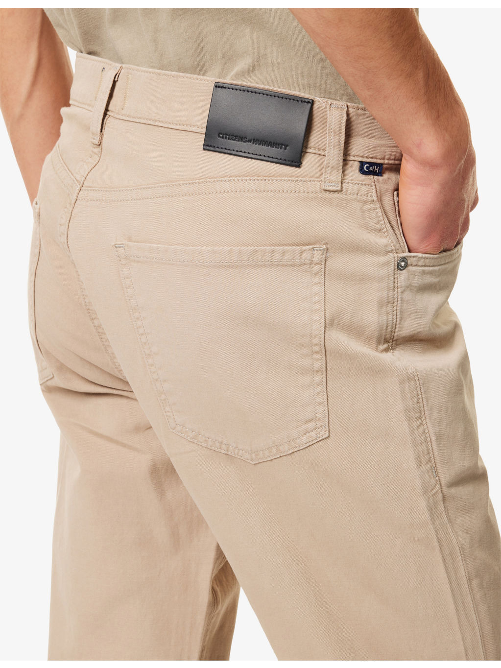 Elijah Relaxed Straight-Leg Linen-Blend Denim Jeans - 5