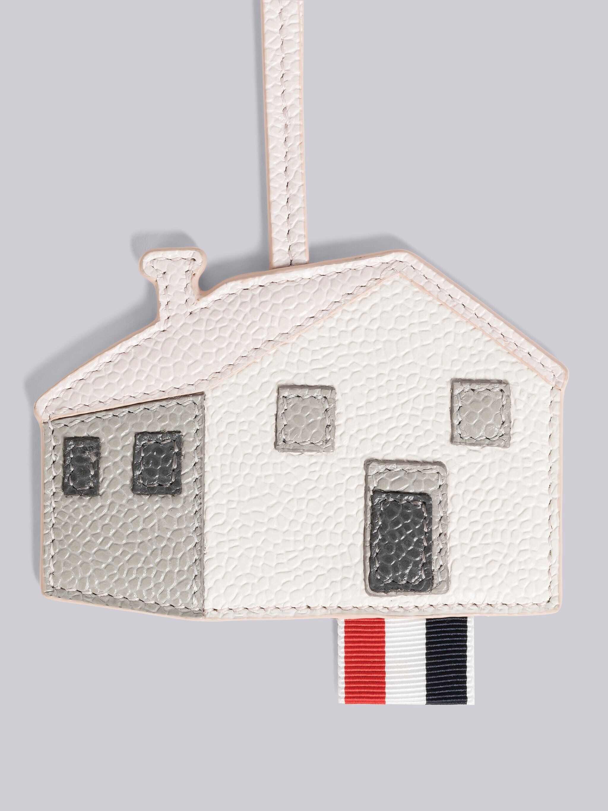 PEBBLE GRAIN LEATHER HOUSE CHARM - 2