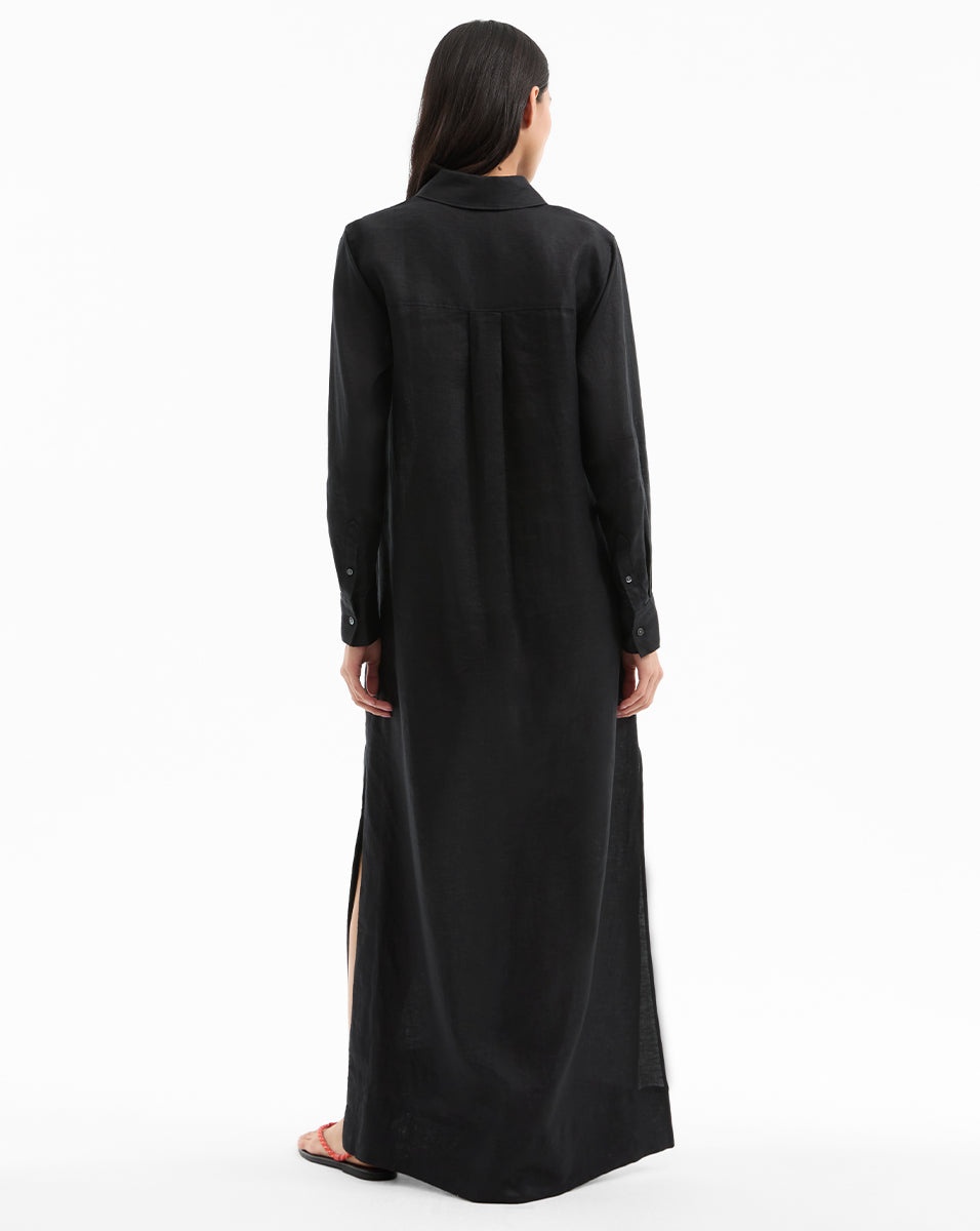 MOORE LINEN MAXI DRESS - 6