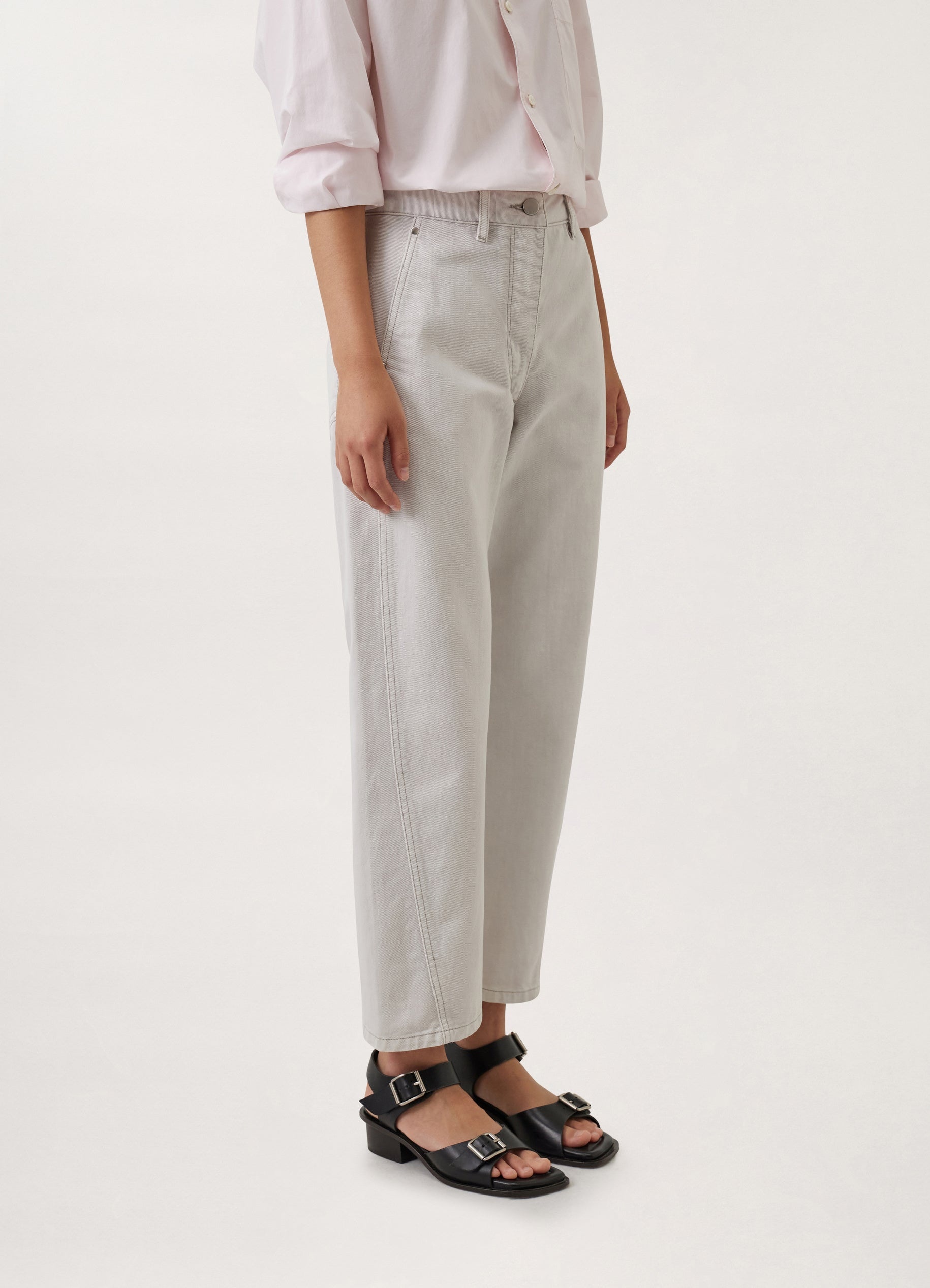 DENIM TWISTED PANTS - 4