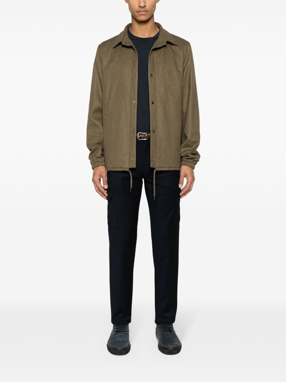 straight-leg wool trousers - 2