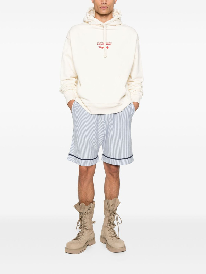 CHARLES JEFFREY LOVERBOY logo-embroidered hoodie outlook