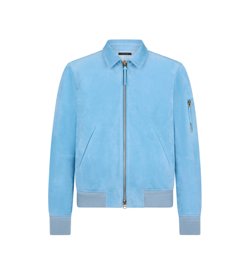 CASHMERE SUEDE COLLAR BLOUSON 1