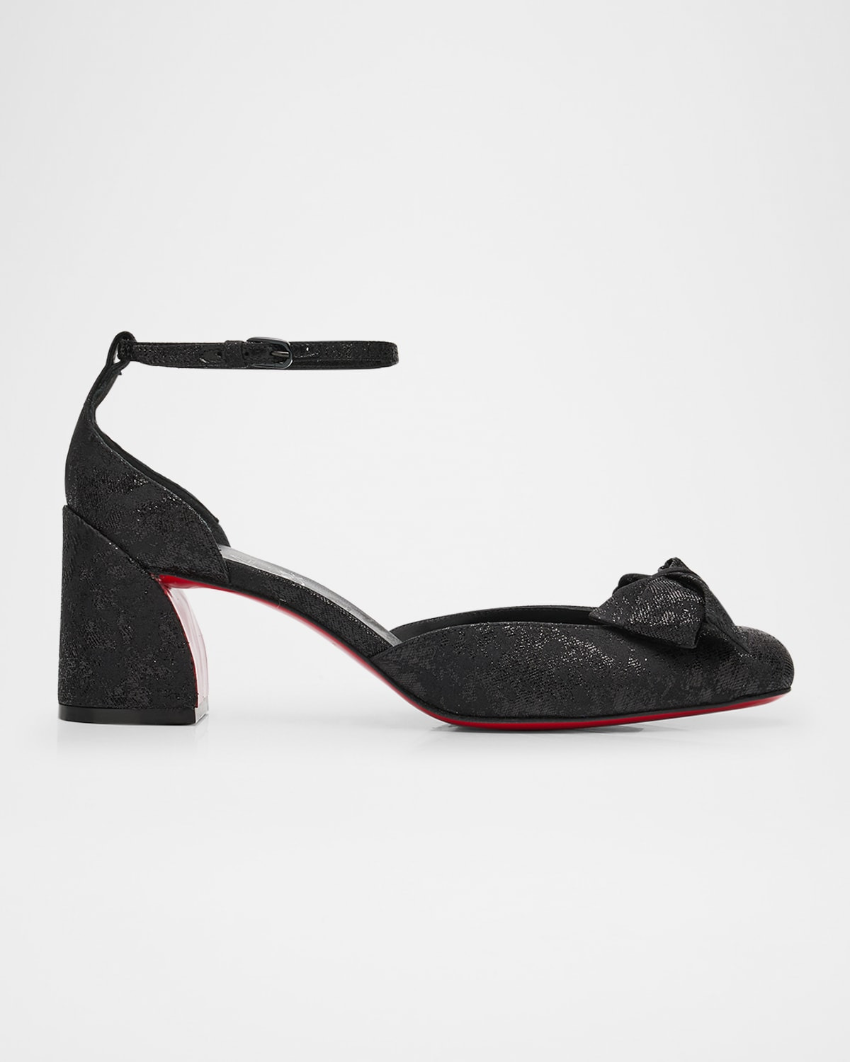 Jane Bow Red Sole Pumps - 1