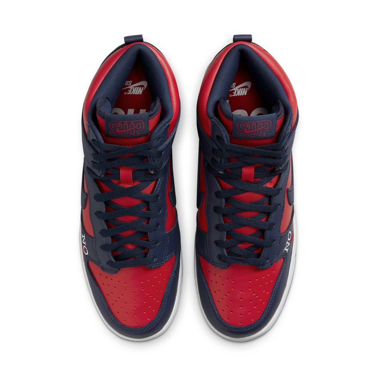Nike x Supreme SB Dunk High 'By Any Means - Red Navy' DN3741-600 - 4
