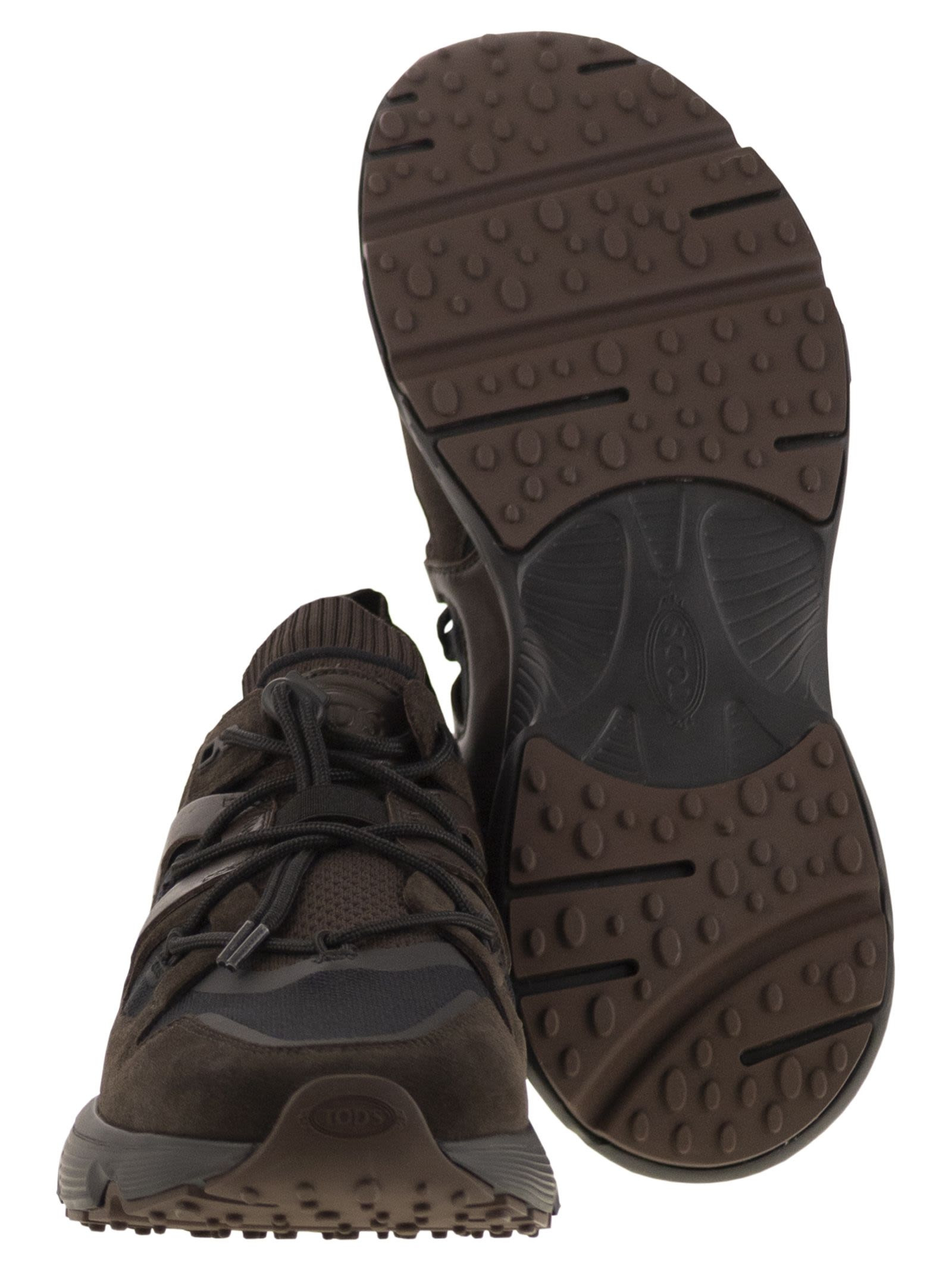 Tod's Men Leather And Technical Fabric Sneakers - 5