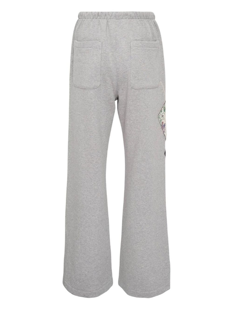 OPEN YY argyle-patched track pants outlook