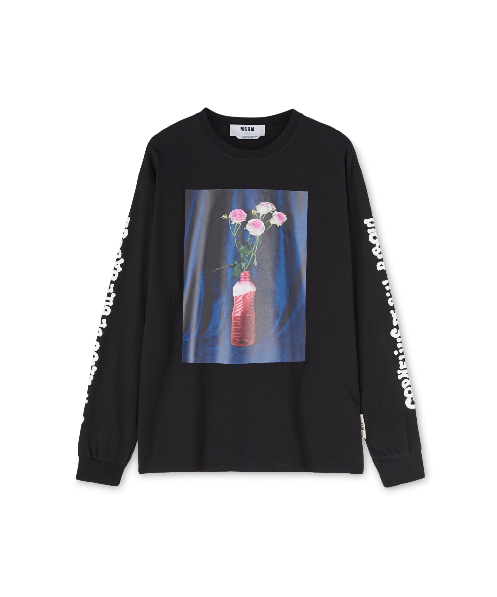Organic cotton crewneck t-shirt from the MSGM Fantastic Green Capsule - 1