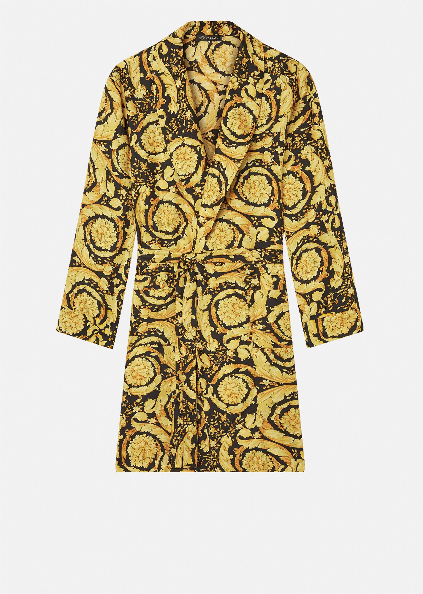 Barocco Print Silk Dressing Gown - 1