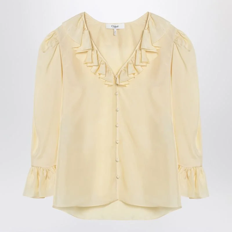 Chloé Light Blouse With Ruffles In - 1