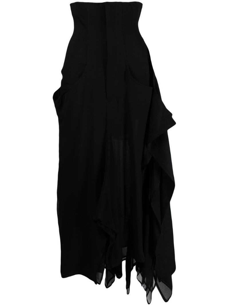 asymmetric maxi skirt 1