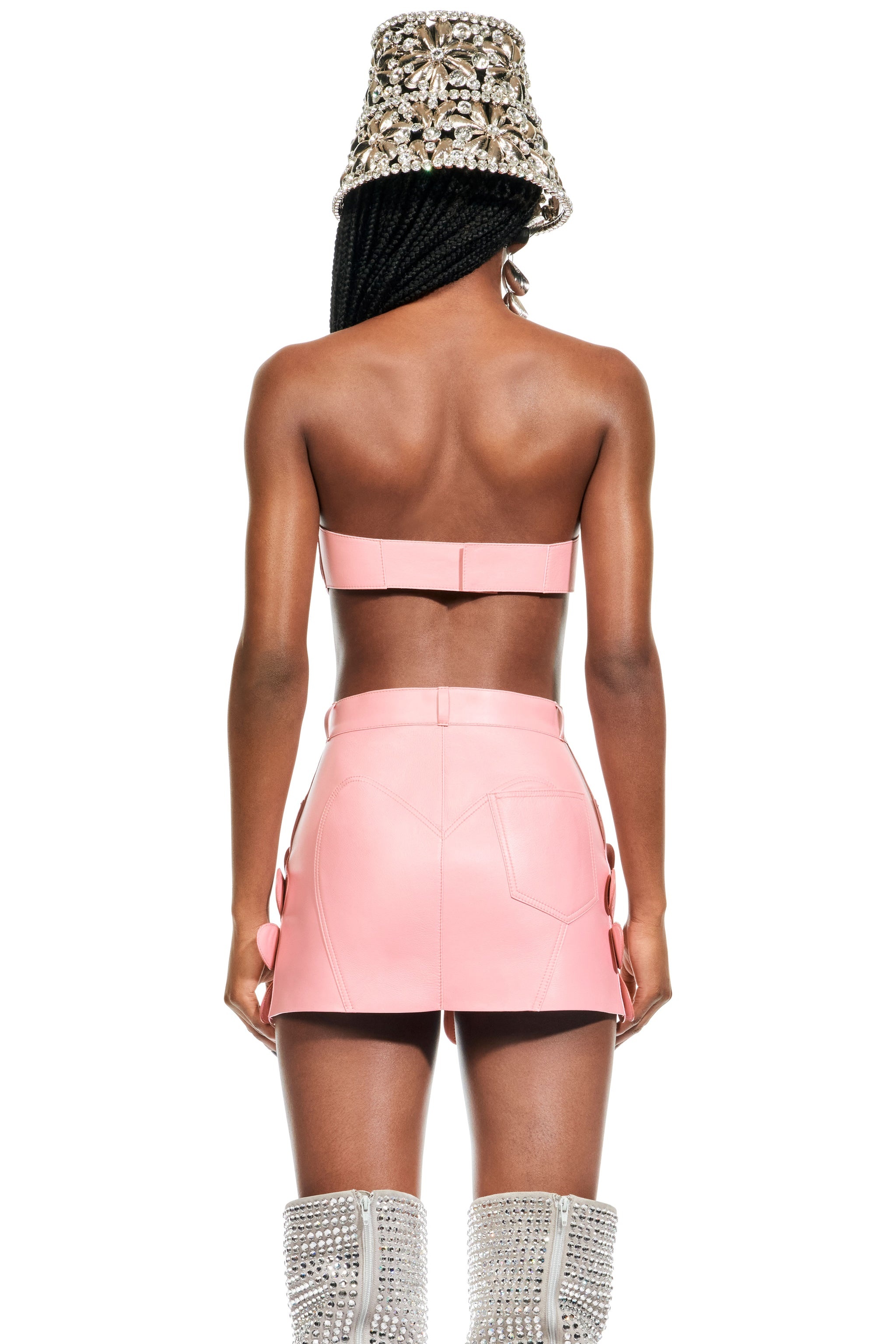 MUSSEL FLOWER LEATHER BANDEAU - 2