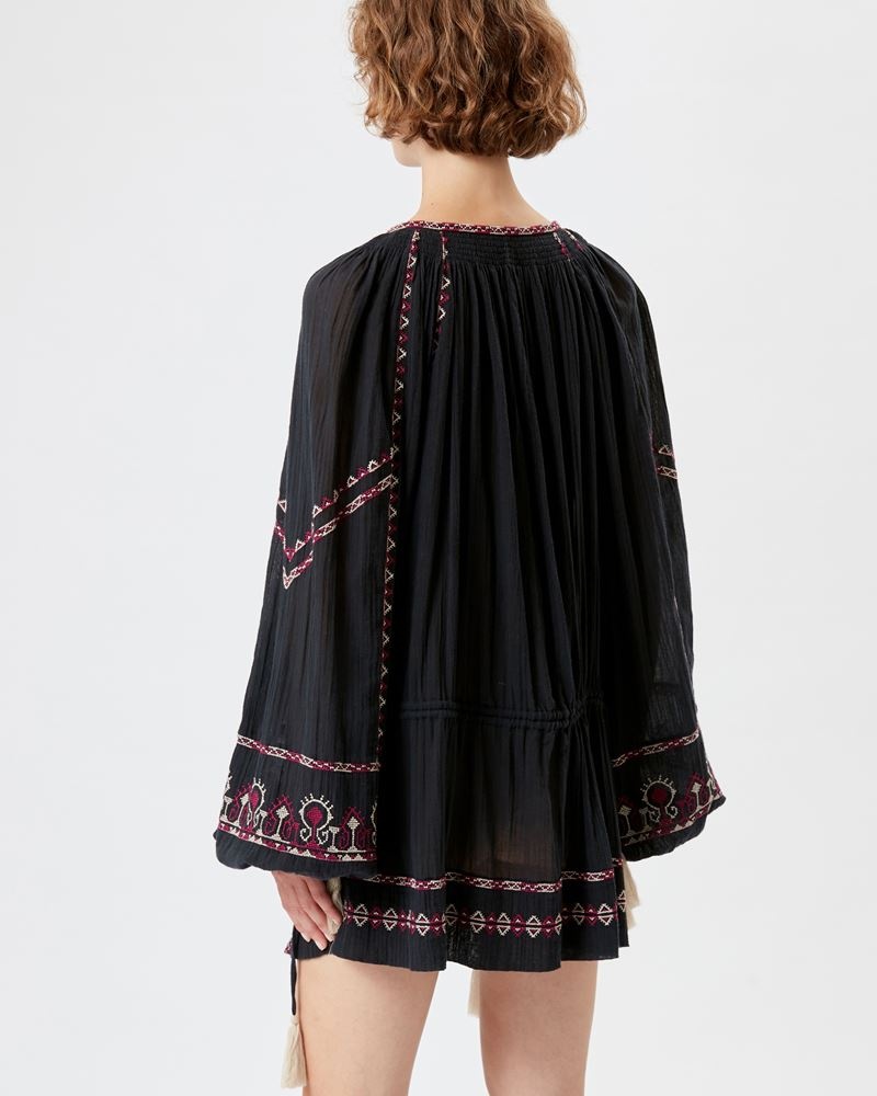 PARSLEY EMBROIDERED COTTON DRESS - 5