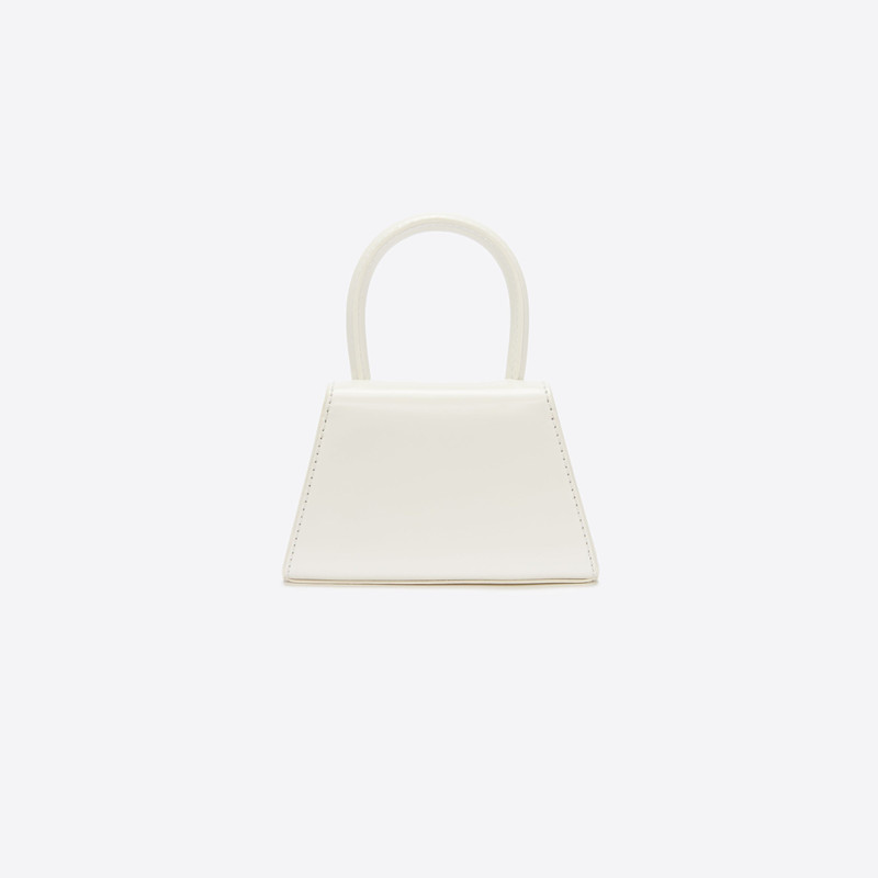 Cream Leather Micro Bow Bag 2