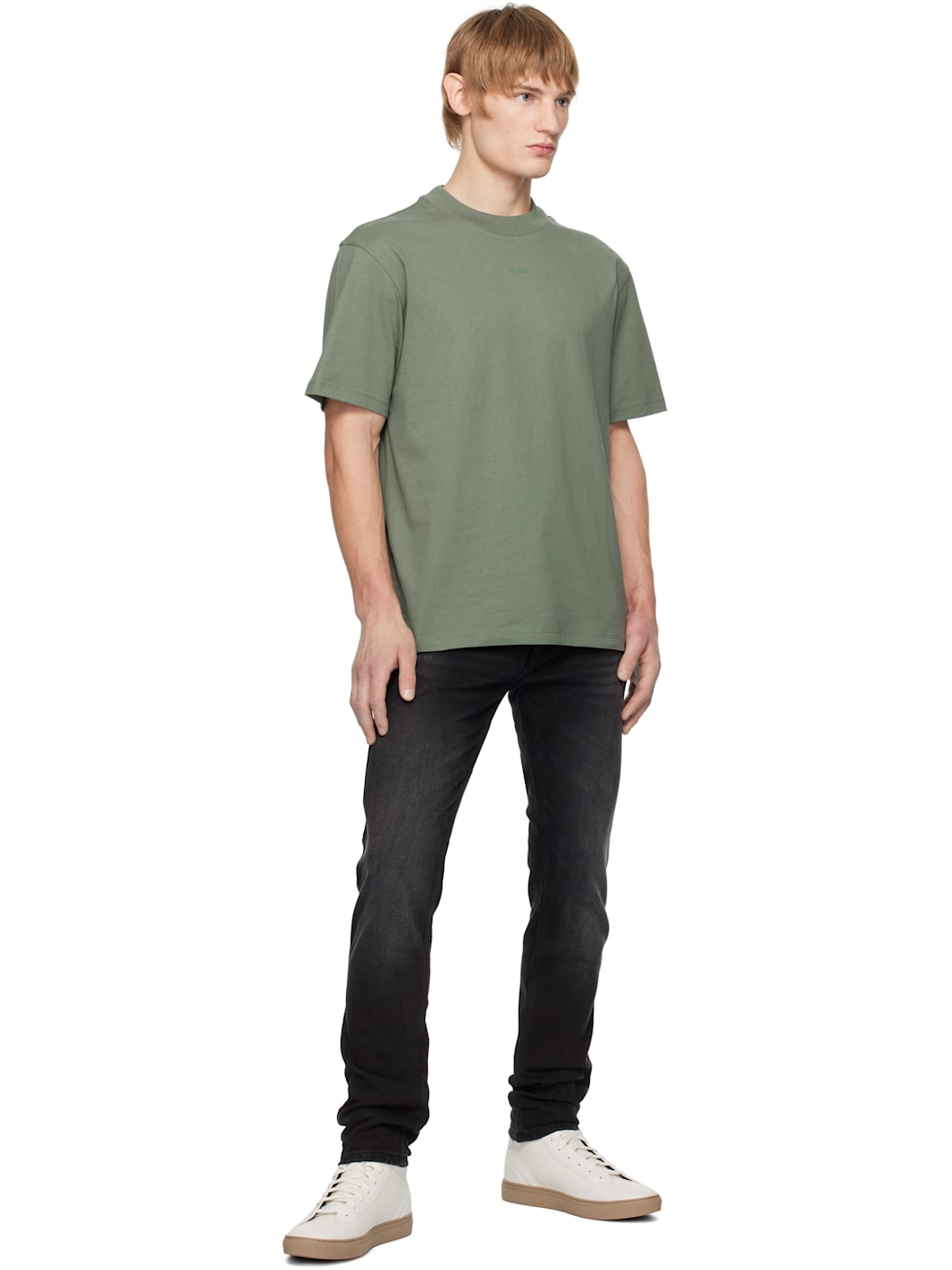 Green Relaxed-Fit Cotton T-Shirt - 4