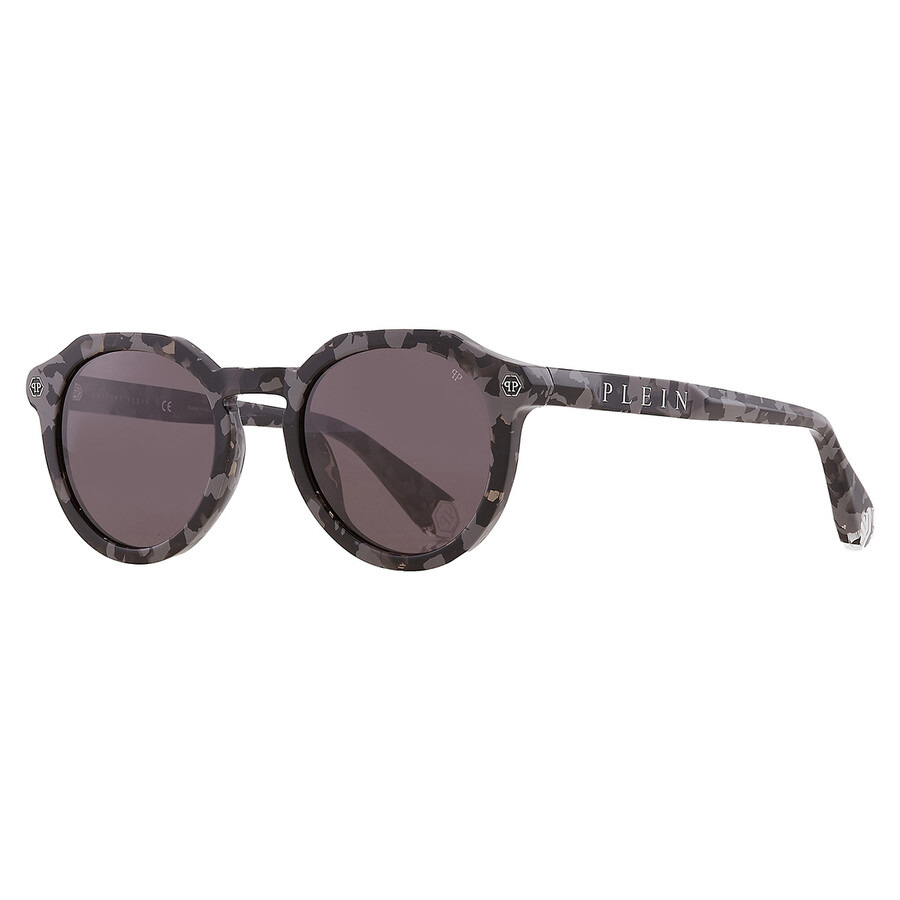Philipp Plein Grey Oval Men's Sunglasses SPP002M 721Y 51 - 2