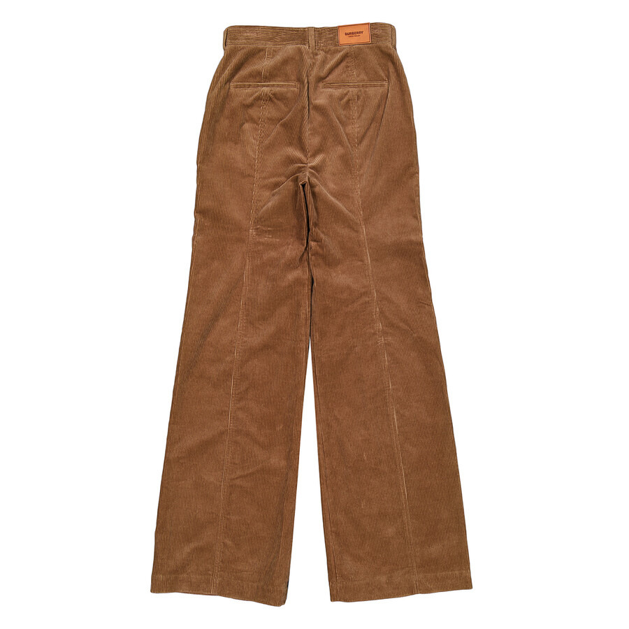 Burberry Blakely High-Rise Wide-Leg Flared Corduroy Trousers - 5