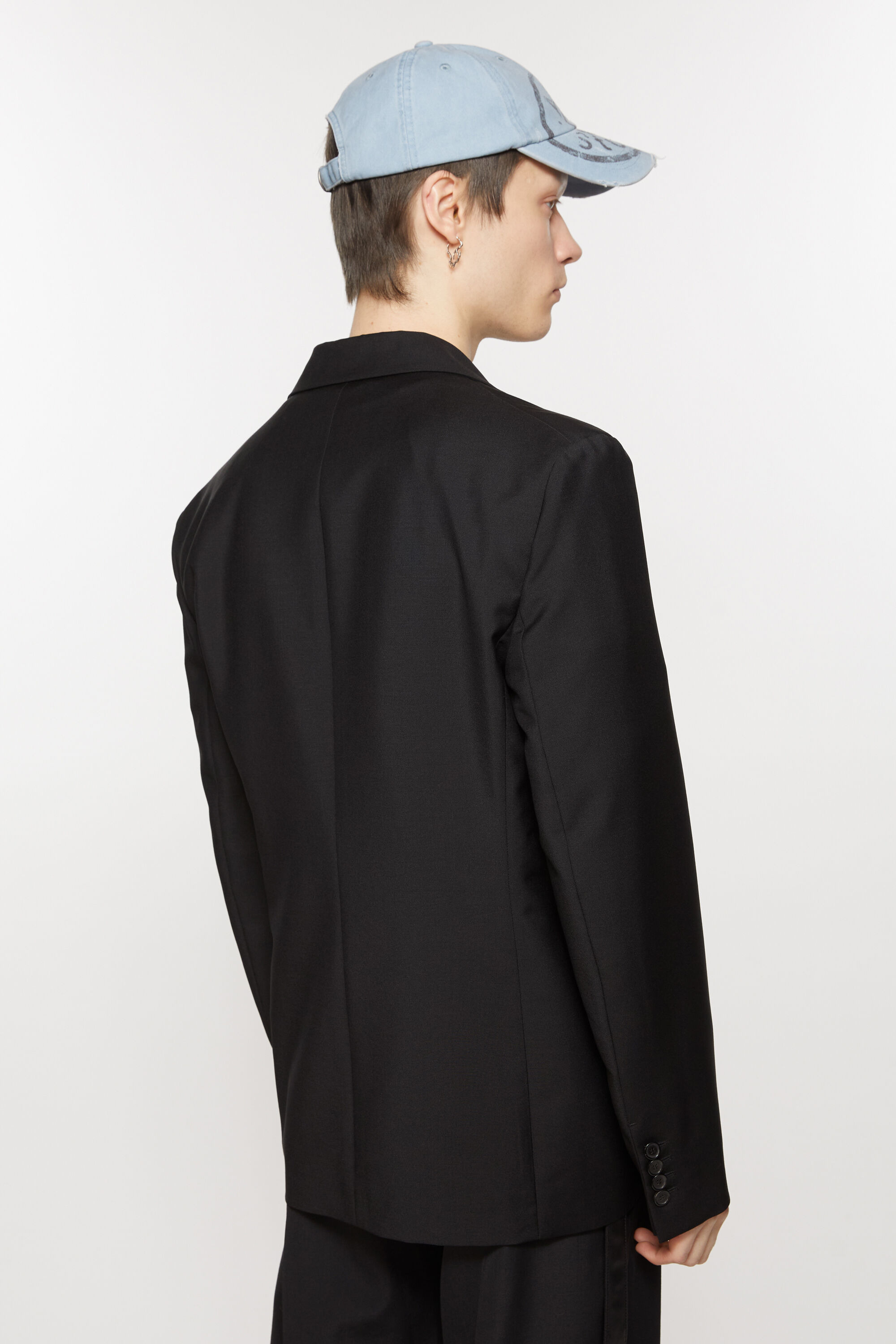 Regular fit suit jacket - Black - 4