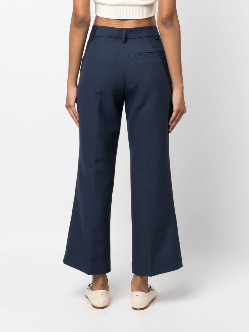 wide-leg cropped trousers 4
