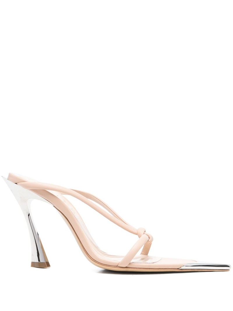 95mm leather knotted sandals 1