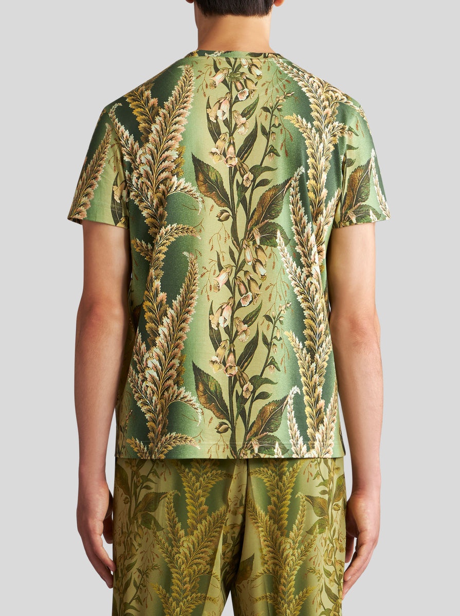 T-SHIRT WITH FOLIAGE PRINT - 4